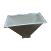 Round hopper for pouring bees
